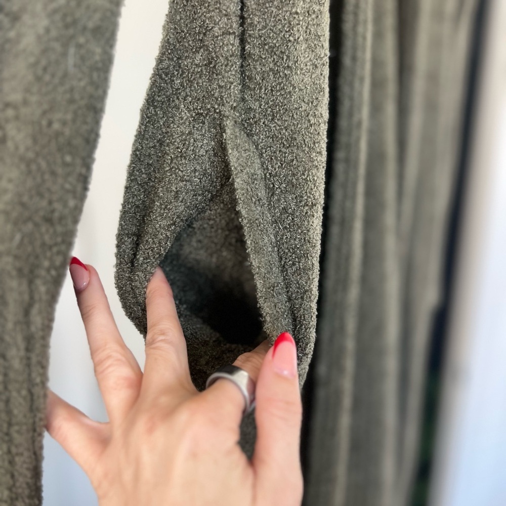 Barefoot Dreams CozyChic Lite Olive Green Duster Cardigan- L - Picture 3 of 9